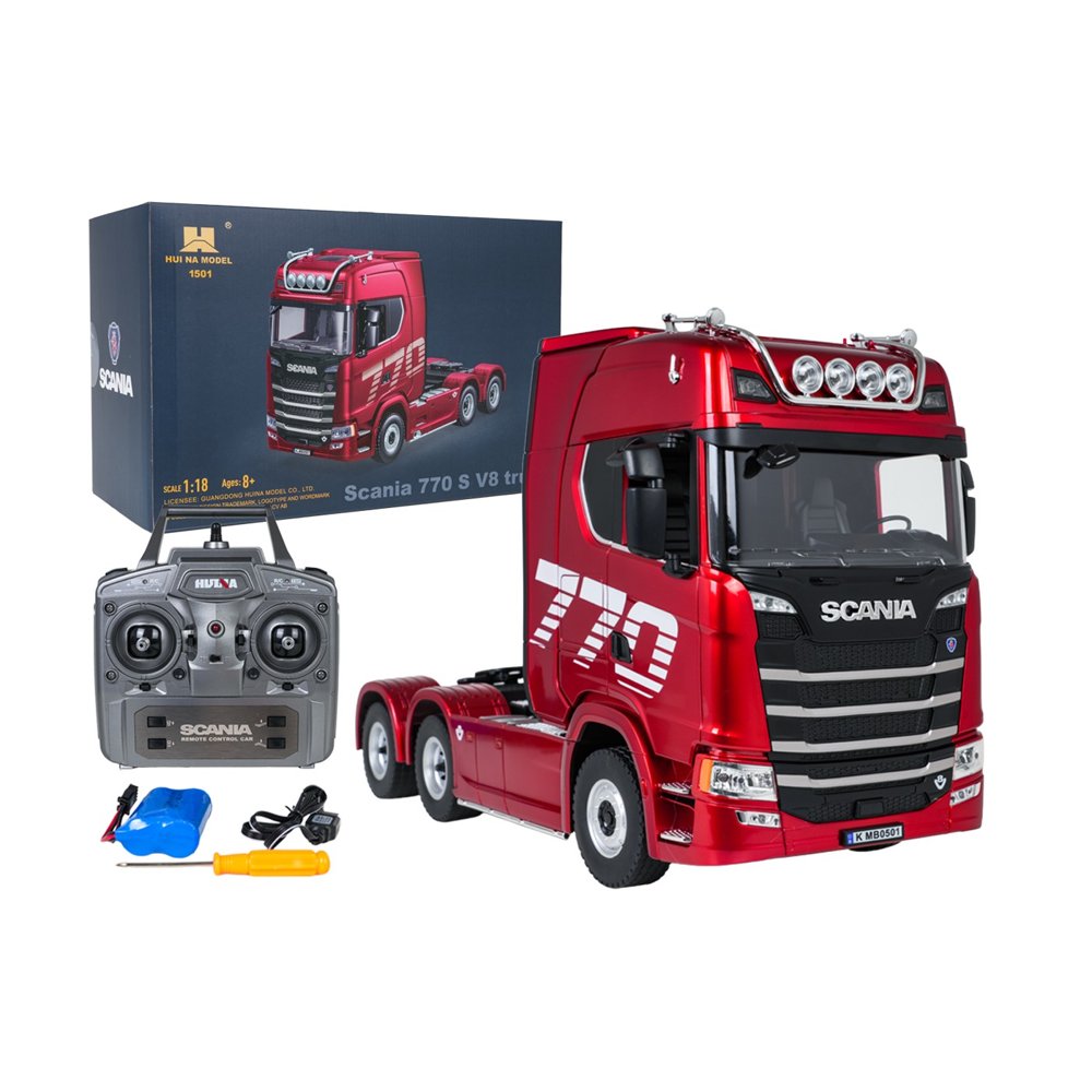 RC Kamion Scania 770S Huina 1:18 — LED Světla a Zvuky